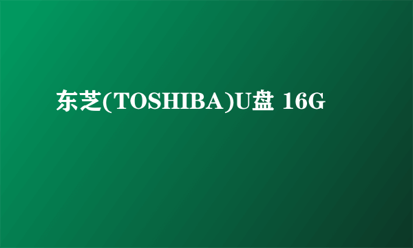 东芝(TOSHIBA)U盘 16G