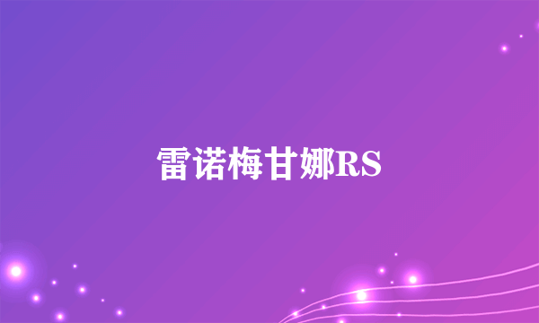 雷诺梅甘娜RS