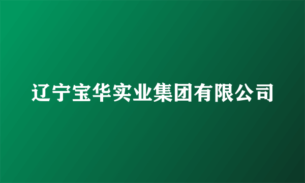 辽宁宝华实业集团有限公司