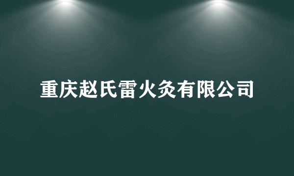 重庆赵氏雷火灸有限公司