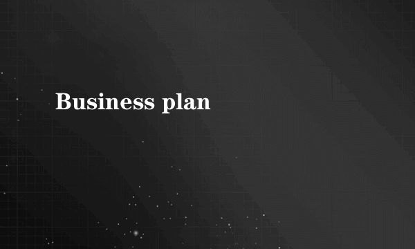 Business plan