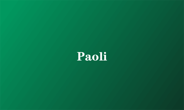 Paoli