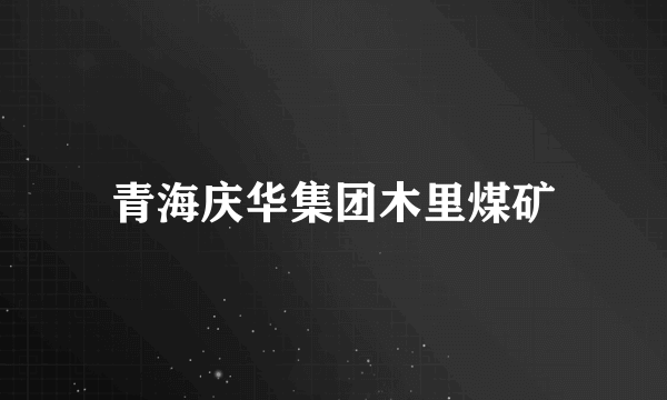 青海庆华集团木里煤矿