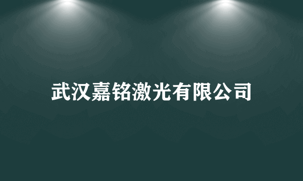 武汉嘉铭激光有限公司