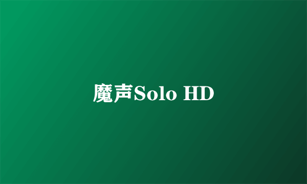 魔声Solo HD