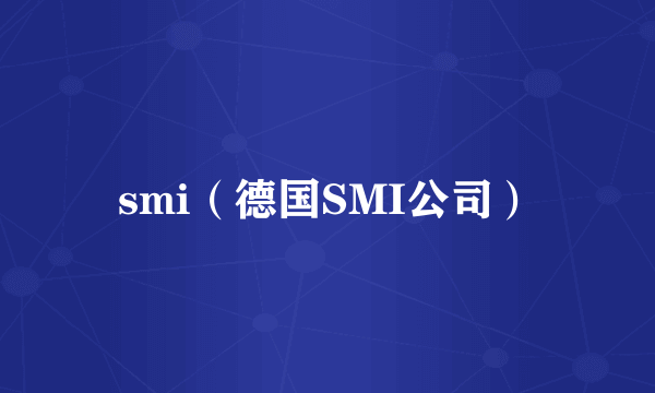 smi（德国SMI公司）