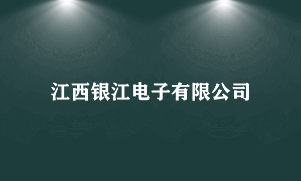 江西银江电子有限公司