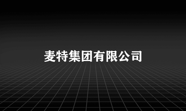 麦特集团有限公司