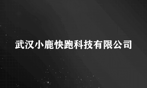 武汉小鹿快跑科技有限公司