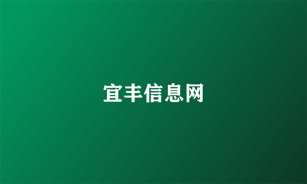 宜丰信息网