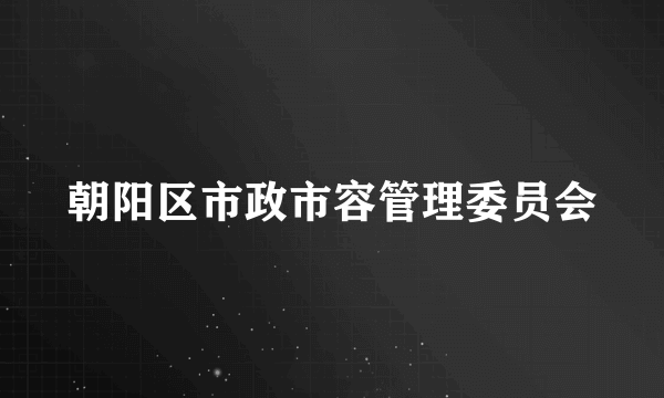 朝阳区市政市容管理委员会