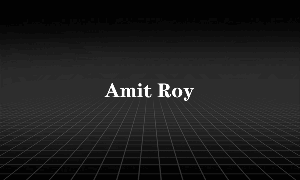 Amit Roy