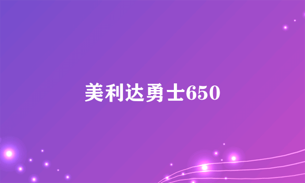 美利达勇士650