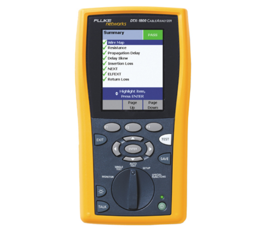 FLUKE DTX-1200 电缆认证分析仪