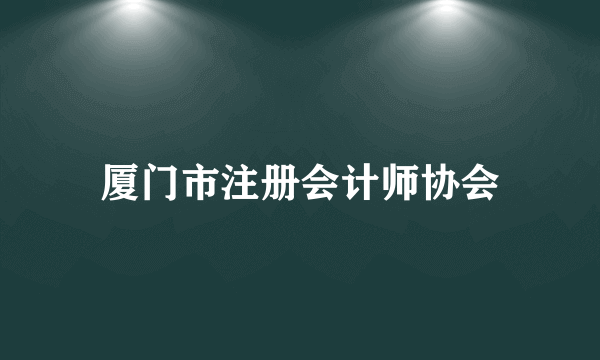 厦门市注册会计师协会