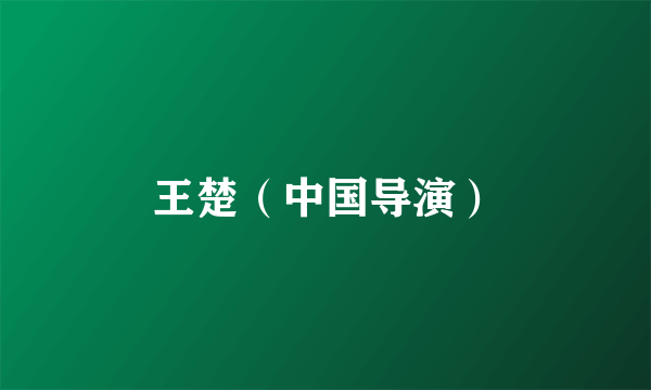 王楚（中国导演）