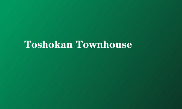 Toshokan Townhouse