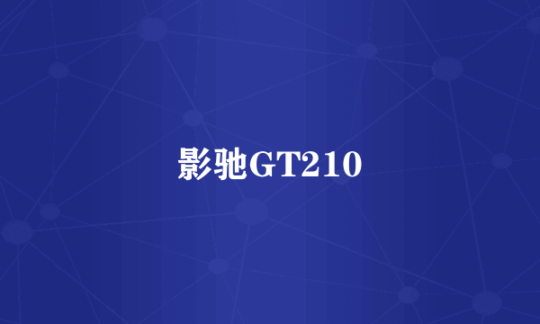 影驰GT210