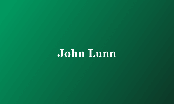 John Lunn