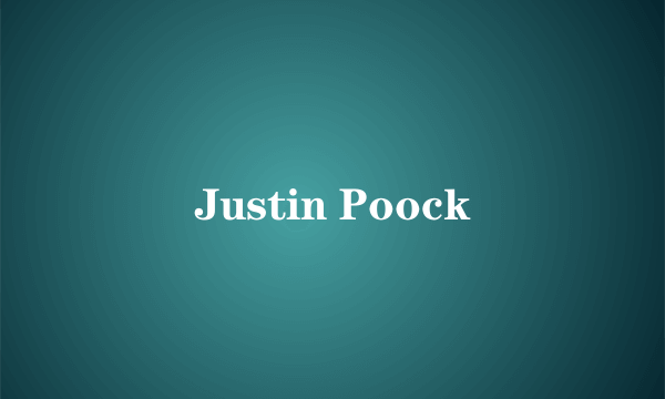 Justin Poock