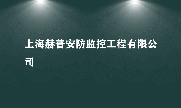 上海赫普安防监控工程有限公司