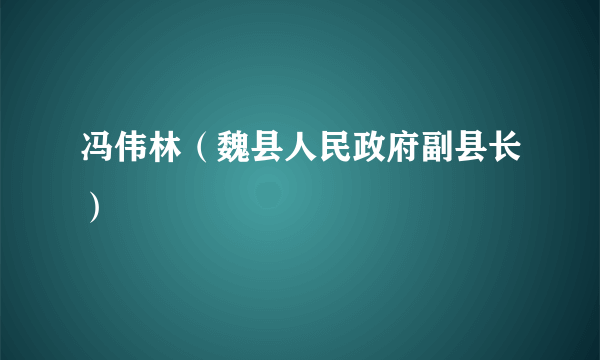 冯伟林（魏县人民政府副县长）