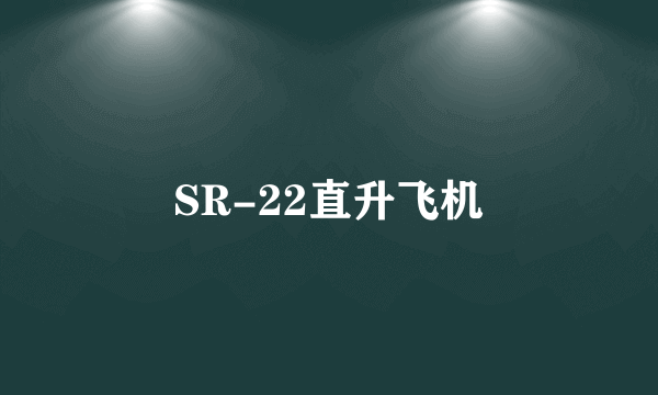 SR-22直升飞机