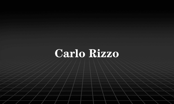 Carlo Rizzo