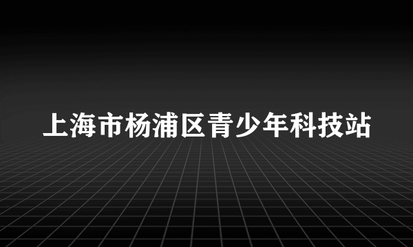 上海市杨浦区青少年科技站