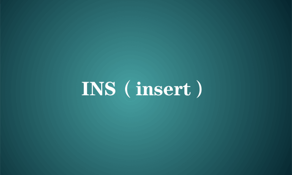 INS（insert）