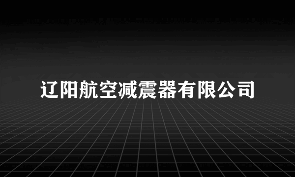 辽阳航空减震器有限公司