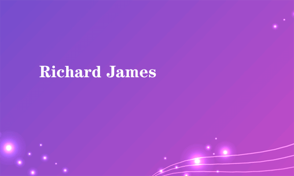 Richard James