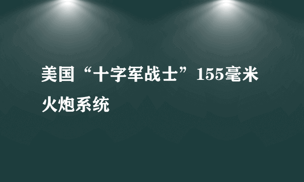 美国“十字军战士”155毫米火炮系统