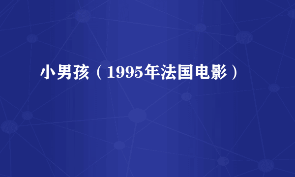 小男孩（1995年法国电影）