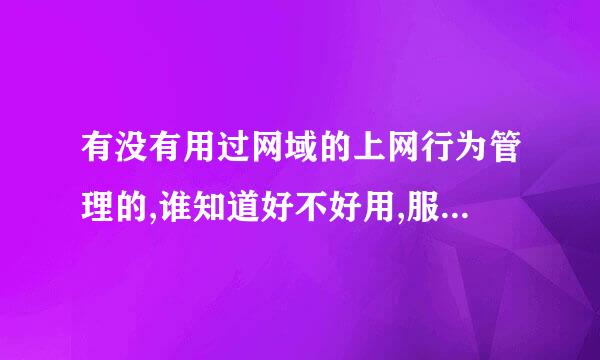 有没有用过网域的上网行为管理的,谁知道好不好用,服务怎么样?