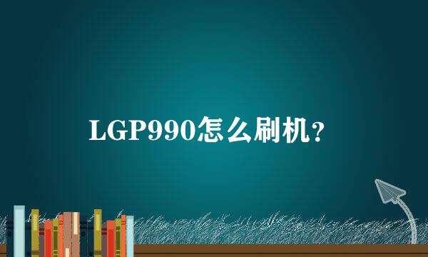 LGP990怎么刷机？