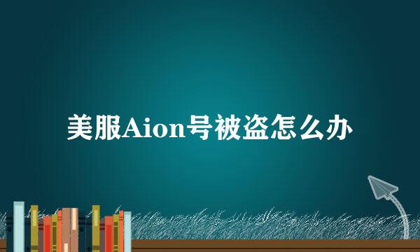 美服Aion号被盗怎么办