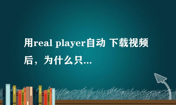 用real player自动 下载视频后，为什么只能用real player看，而不能用暴风影音