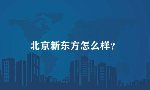 北京新东方怎么样？