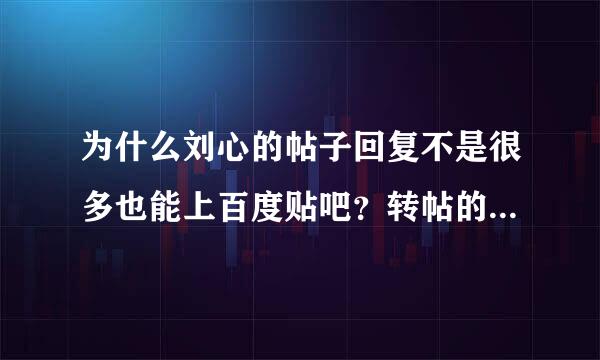 为什么刘心的帖子回复不是很多也能上百度贴吧？转帖的也不是很多啊！回复：2893 转帖：803 ...