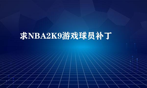 求NBA2K9游戏球员补丁