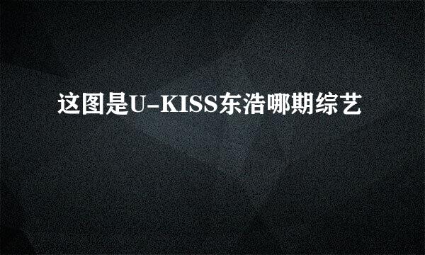 这图是U-KISS东浩哪期综艺