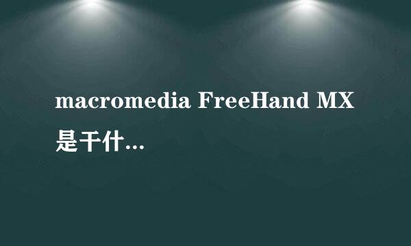 macromedia FreeHand MX是干什么用的？