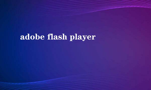 adobe flash player