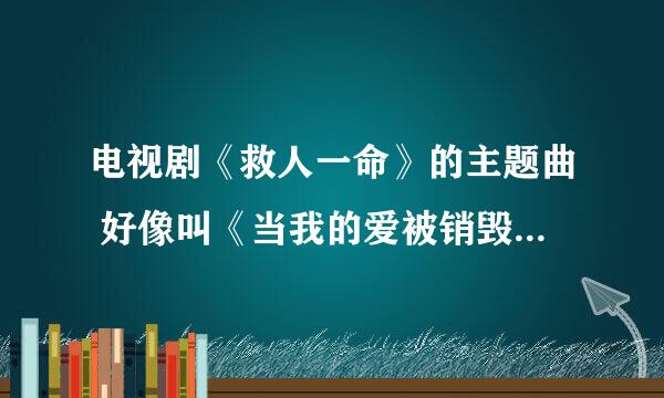 电视剧《救人一命》的主题曲 好像叫《当我的爱被销毁》很好听 谁知道在你哪下载