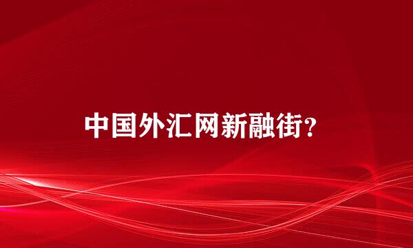 中国外汇网新融街？