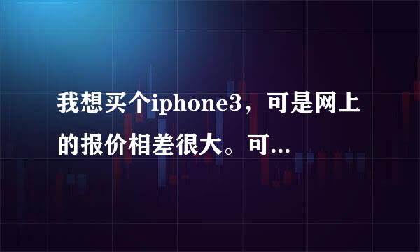 我想买个iphone3，可是网上的报价相差很大。可以告诉我各个版本的区别吗，拜谢！！！