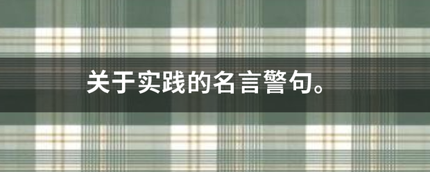 关于实践的名望请支越员改督言警句。