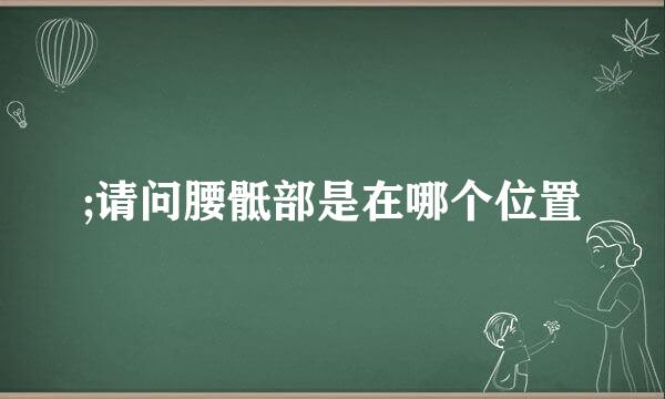 ;请问腰骶部是在哪个位置