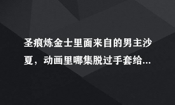 圣痕炼金士里面来自的男主沙夏，动画里哪集脱过手套给女主真冬看到？